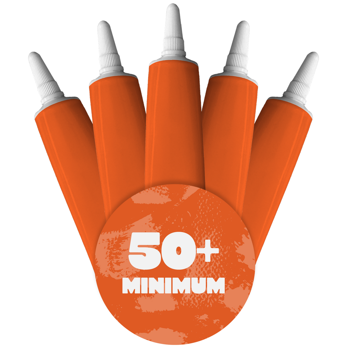 Orange Writing Icing Tubes