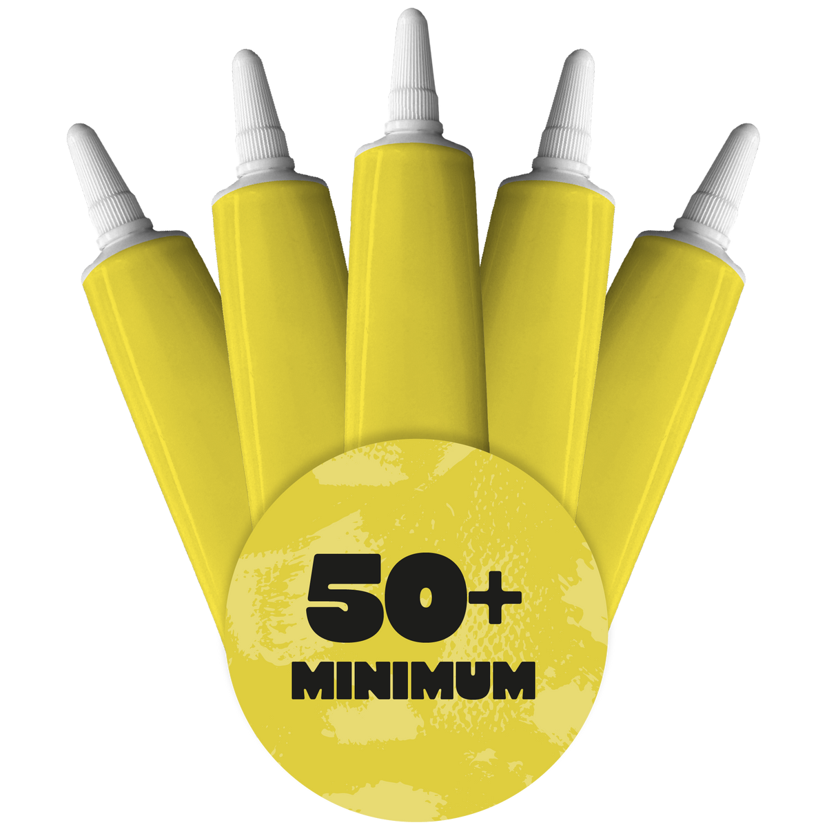 Yellow Writing Icing Tubes