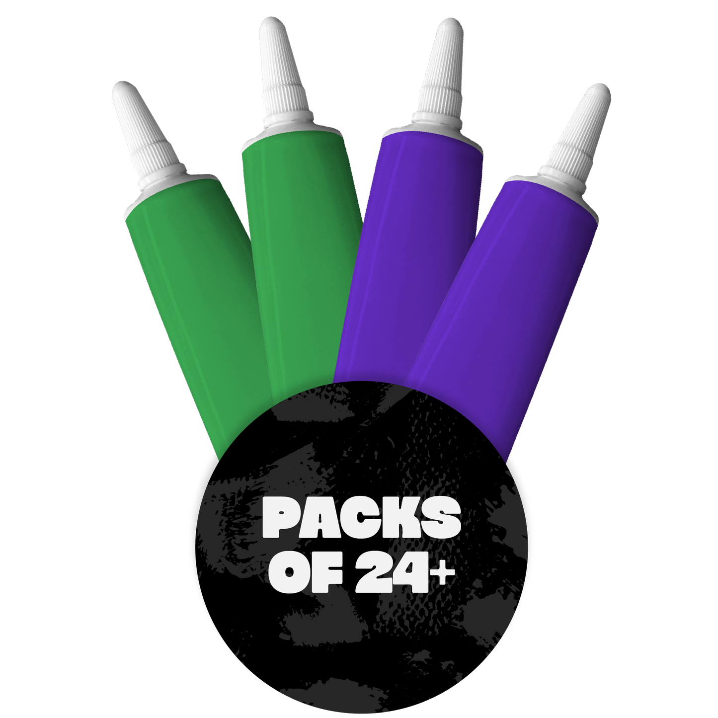 2 Colour Writing Icing Set - Green & Purple