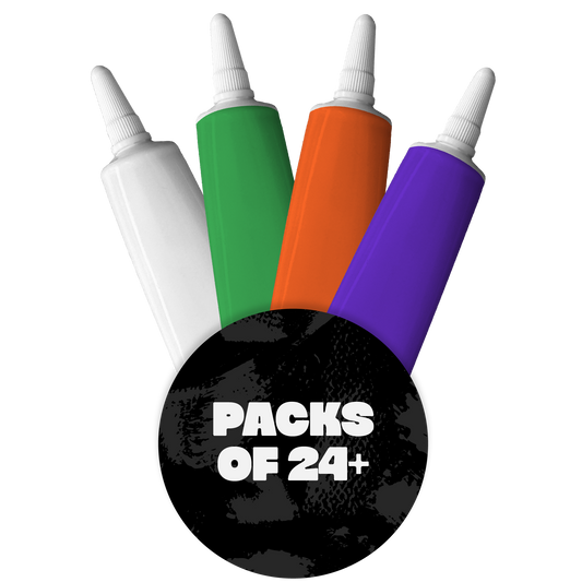4 Colour Writing Icing Set - White, Green, Orange & Purple