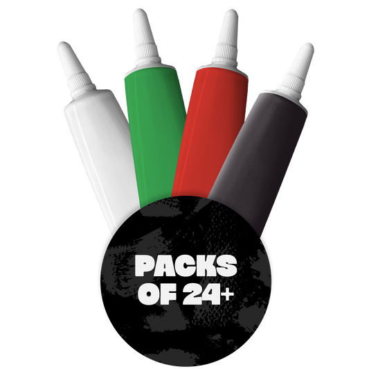 4 Colour Writing Icing Set - White, Green, Red & Black