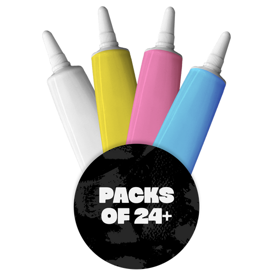 4 Colour Writing Icing Set - White, Yellow, Pink & Blue